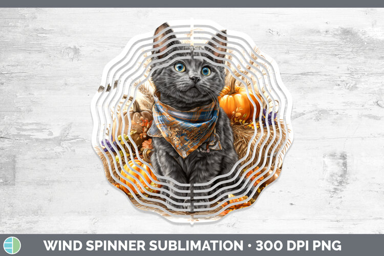 GorgeousCats Boho Autumn Wind Spinner design.