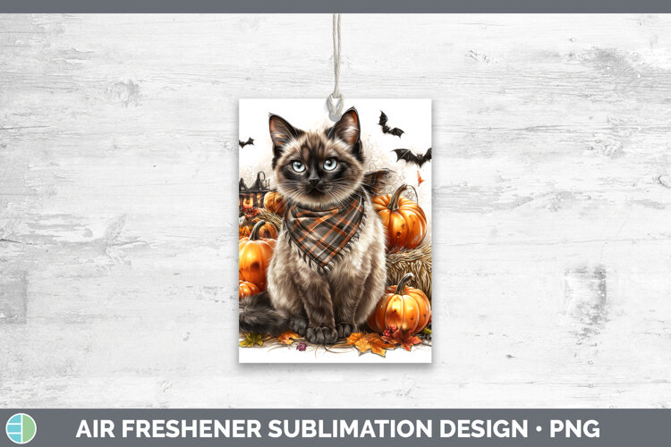 GorgeousCats Boho Autumn Air Freshener design.