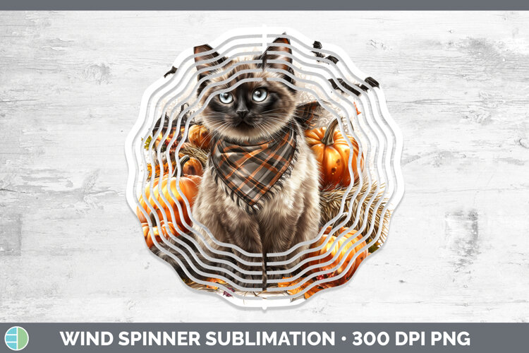 GorgeousCats Boho Autumn Wind Spinner design.
