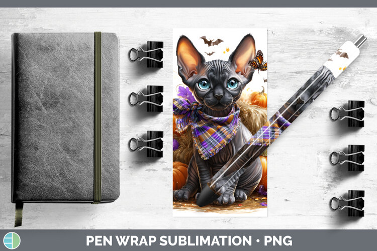 GorgeousCats Boho Autumn Pen Wrap design.
