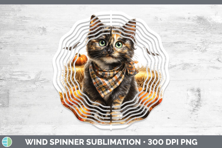 GorgeousCats Boho Autumn Wind Spinner design.
