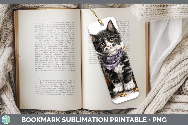 GorgeousCats Boho Autumn Bookmark design.