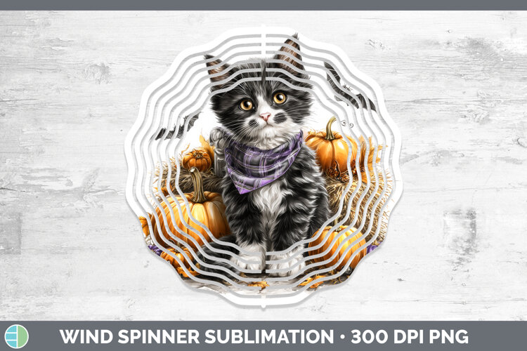 GorgeousCats Boho Autumn Wind Spinner design.