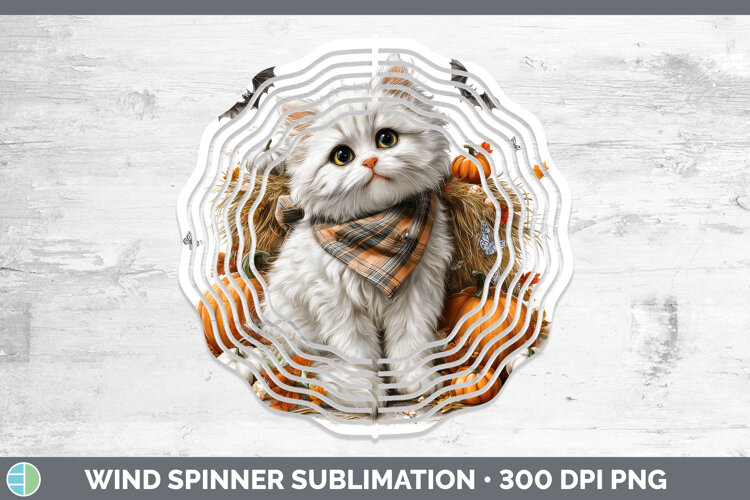 GorgeousCats Boho Autumn Wind Spinner design.