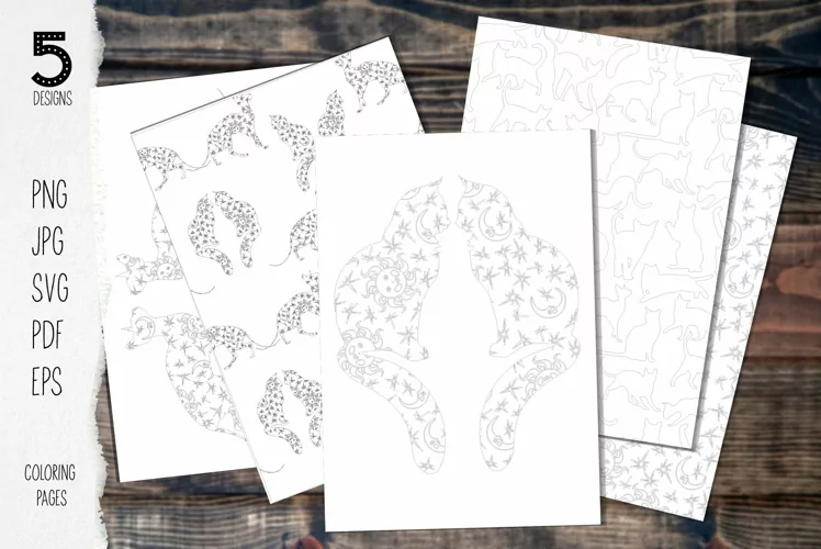Cats coloring pages adult Coloring book for cat lovers