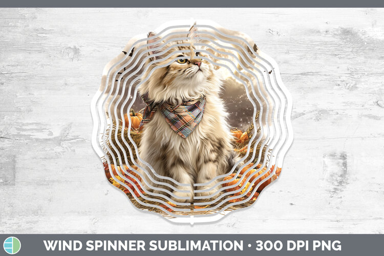 GorgeousCats Halloween Bandana Wind Spinner design.