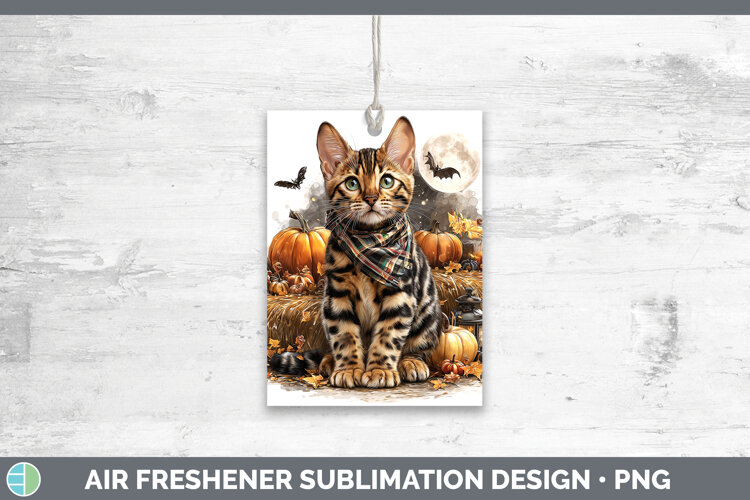 GorgeousCats Halloween Bandana Air Freshener design.