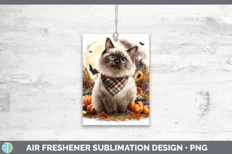 Birman Cat Air Freshener Cats Halloween Bandana Sublimation