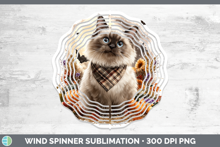 Birman Cat Wind Spinner Cats Halloween Bandana Sublimation S