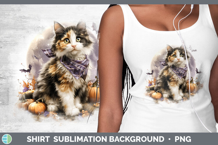 GorgeousCats Halloween Bandana Shirt design.