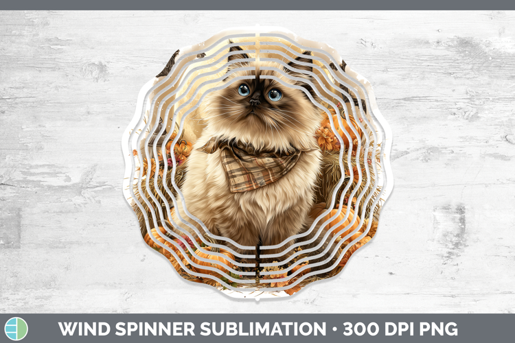 Himalayan Cat Wind Spinner Cats Halloween Bandana Sublimatio