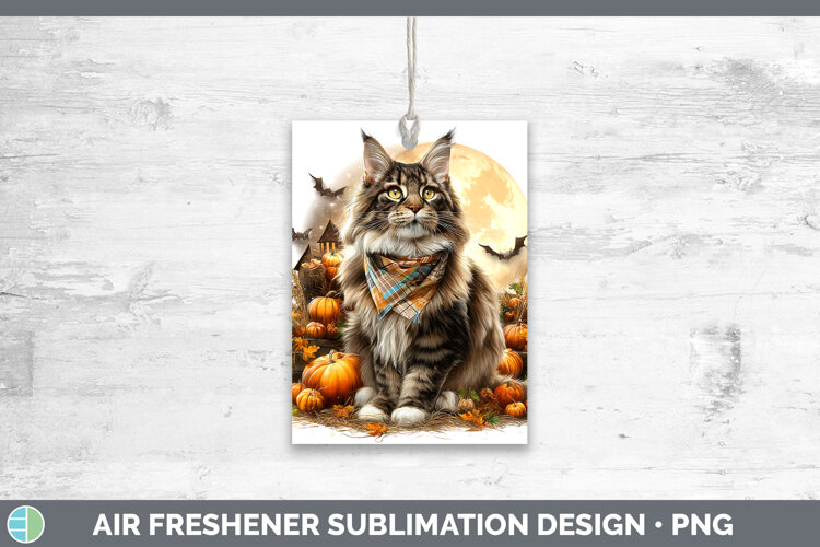 GorgeousCats Halloween Bandana Air Freshener design.