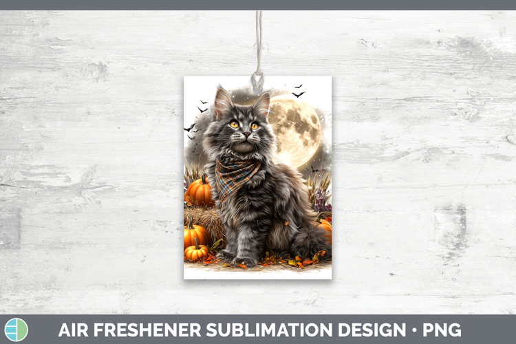 Norwegian Forest Cat Air Freshener Cats Halloween Bandana Su