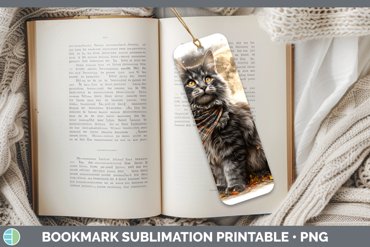 Norwegian Forest Cat Bookmark Cats Halloween Bandana Sublima