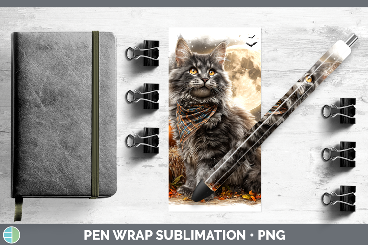 Norwegian Forest Cat Pen Wrap Cats Halloween Bandana Sublima
