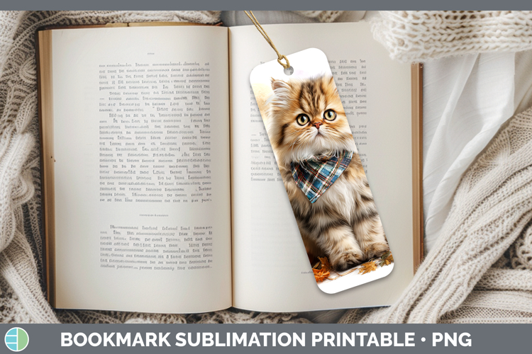 Persian Cat Bookmark Cats Halloween Bandana Sublimation Prin