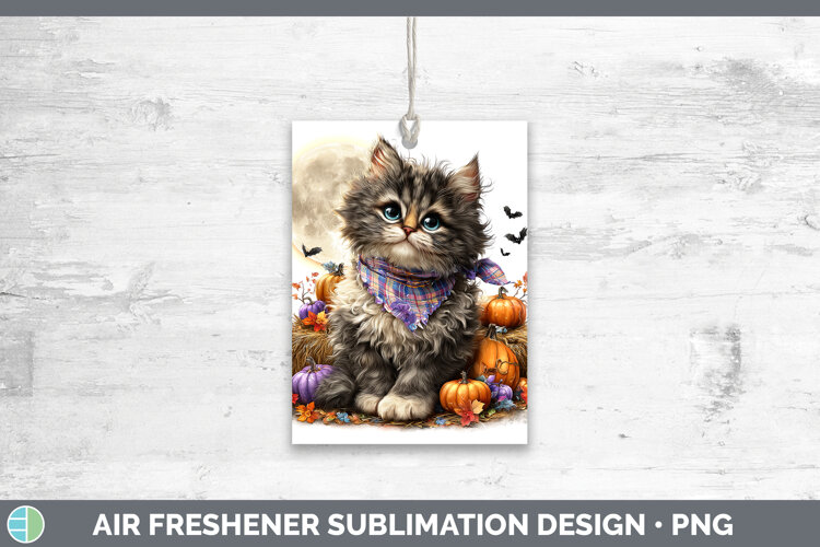 GorgeousCats Halloween Bandana Air Freshener design.
