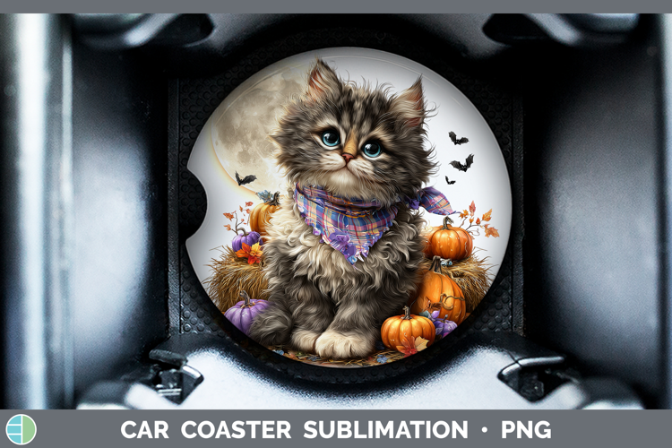Ragdoll Cat Car Coaster Cats Halloween Bandana Sublimation