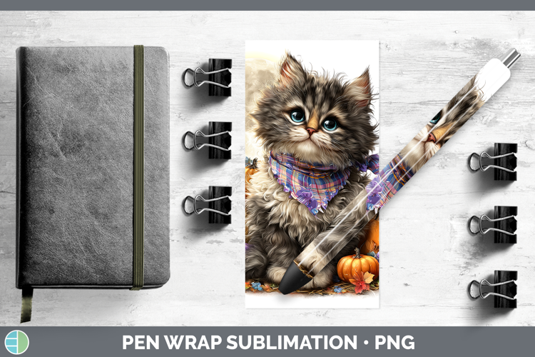 Ragdoll Cat Pen Wrap Cats Halloween Bandana Sublimation Pen