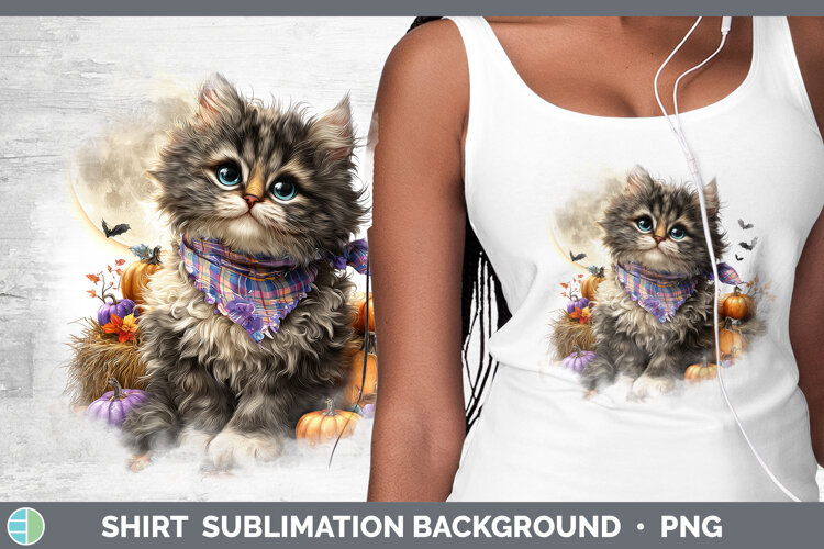GorgeousCats Halloween Bandana Shirt design.