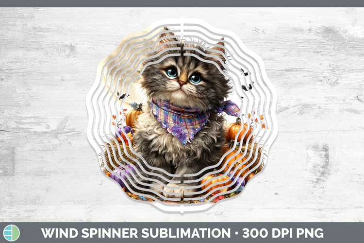 Ragdoll Cat Wind Spinner Cats Halloween Bandana Sublimation