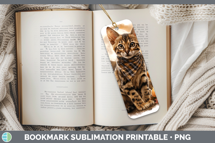 Savannah Cat Bookmark Cats Halloween Bandana Sublimation Pri
