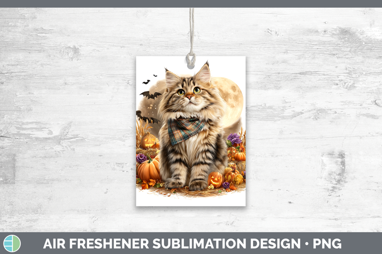 Siberian Cat Air Freshener Cats Halloween Bandana Sublimatio
