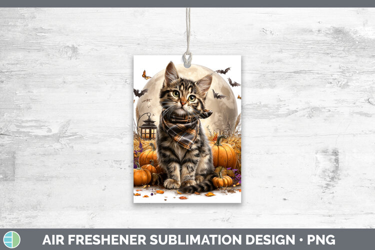 GorgeousCats Halloween Bandana Air Freshener design.