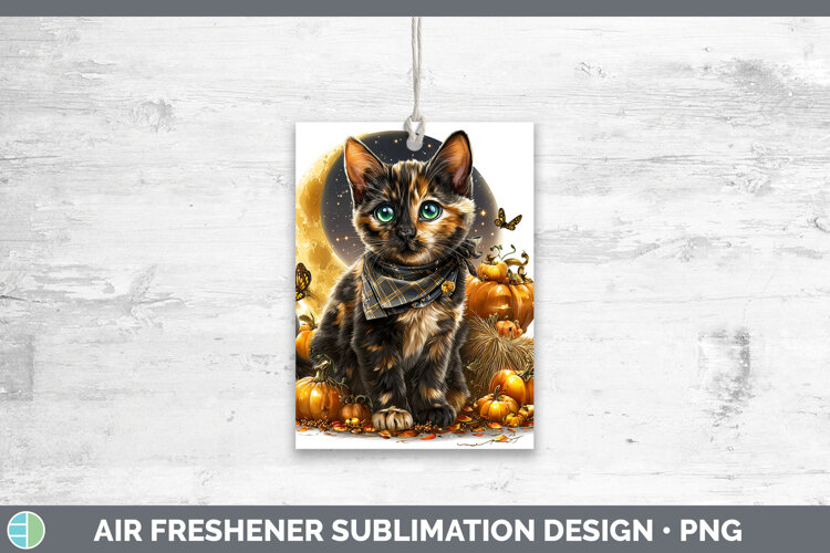 GorgeousCats Halloween Bandana Air Freshener design.