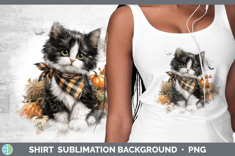 GorgeousCats Halloween Bandana Shirt design.