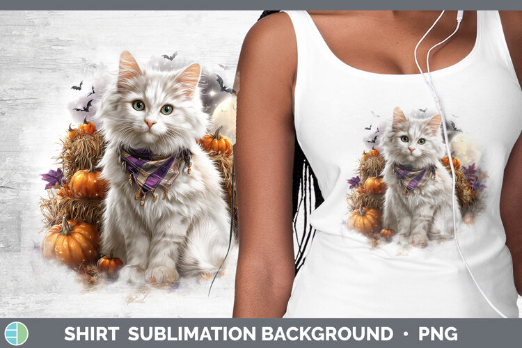 GorgeousCats Halloween Bandana Shirt design.