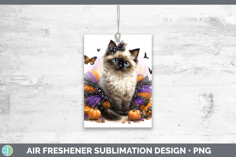 Cats Halloween Birman Cat Air Freshener Sublimation Car Fres