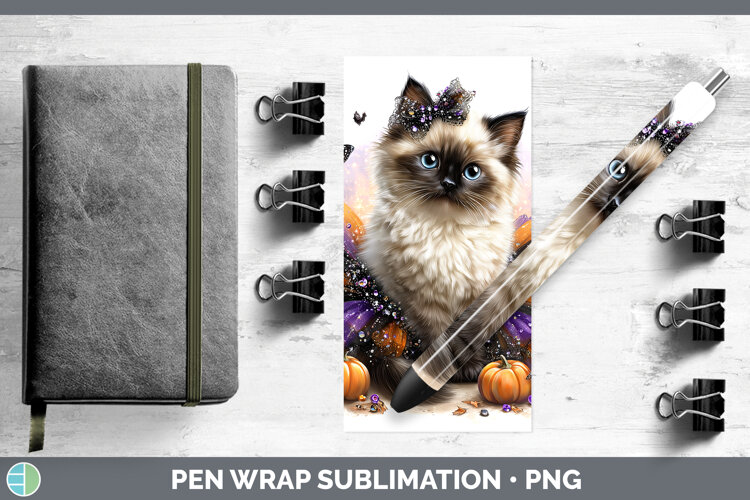 GorgeousCats Halloween Pen Wrap design.