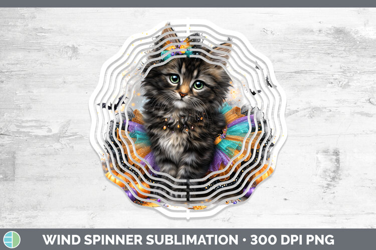 GorgeousCats Halloween Wind Spinner design.