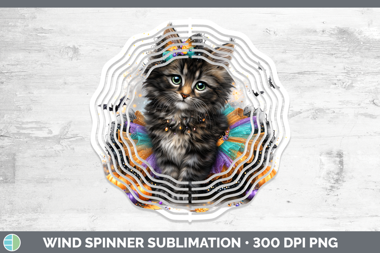 Cats Halloween Maine Coon Cat Wind Spinner Sublimation Spinn