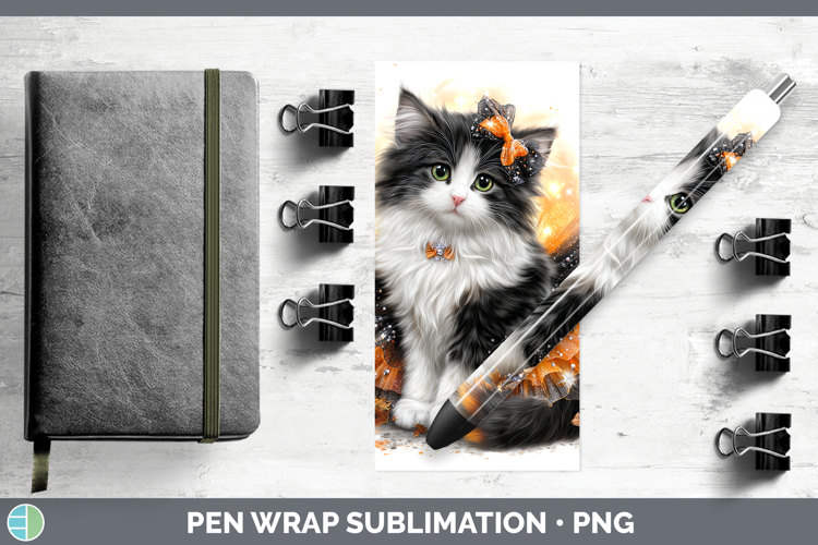 Cats Halloween Norwegian Forest Cat Pen Wrap Sublimation Pen