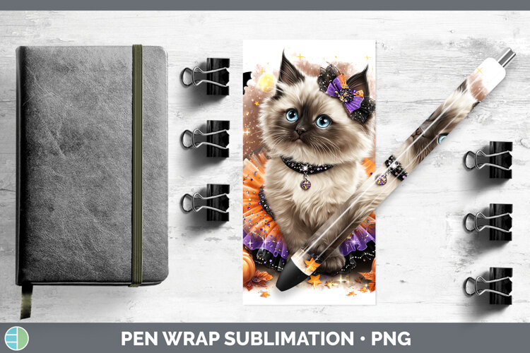 GorgeousCats Halloween Pen Wrap design.