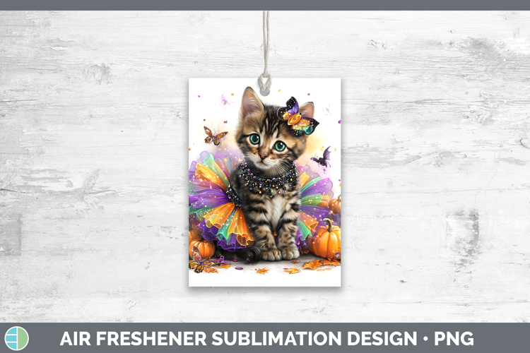 Cats Halloween Savannah Cat Air Freshener Sublimation Car Fr