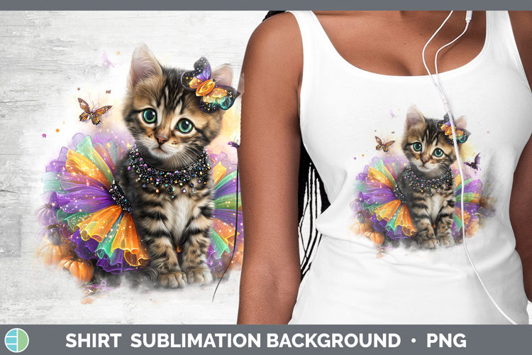 Cats Halloween Savannah Cat Shirt Sublimation Background Des