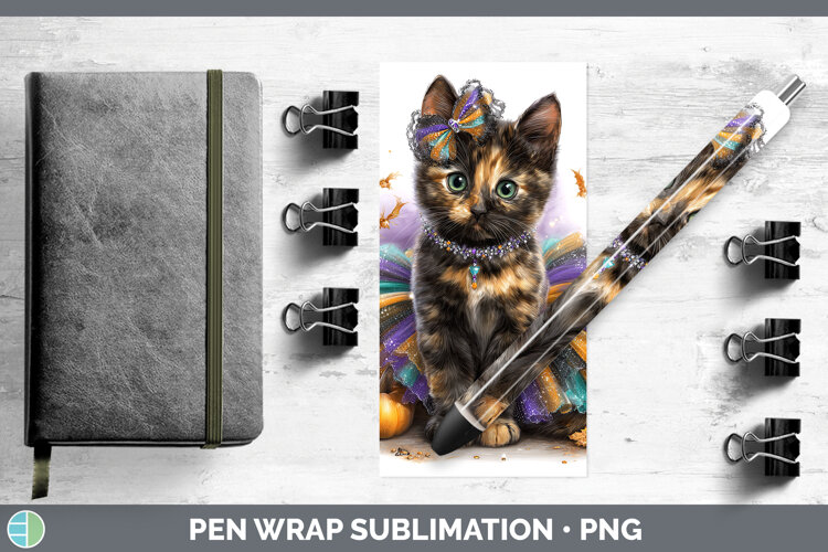 GorgeousCats Halloween Pen Wrap design.