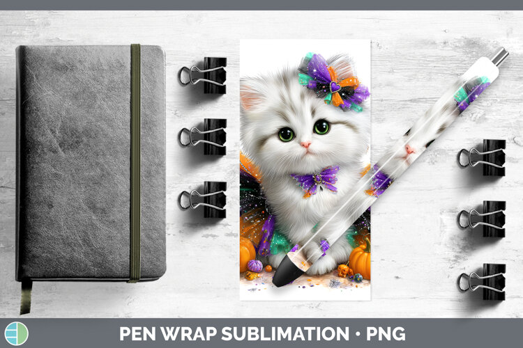 GorgeousCats Halloween Pen Wrap design.