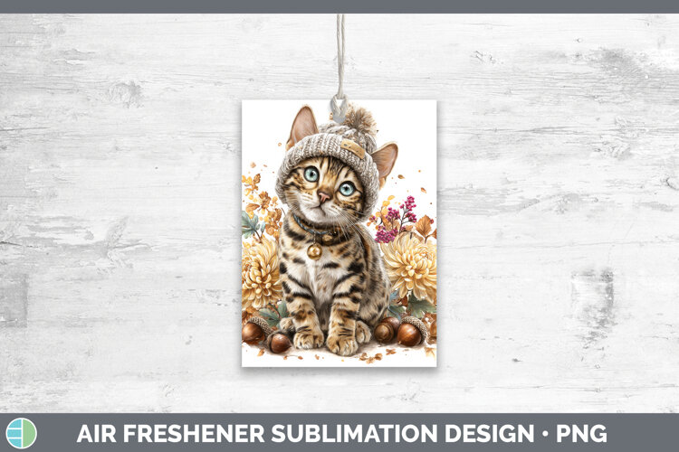 GorgeousCats Knit Hat Air Freshener design.
