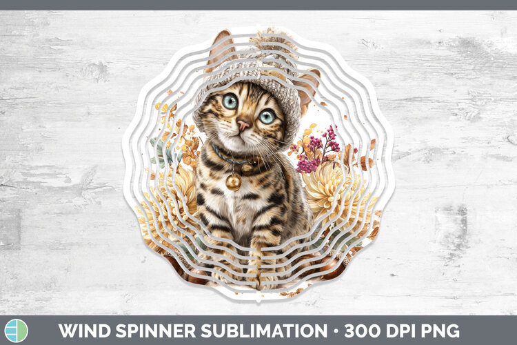 GorgeousCats Knit Hat Wind Spinner design.
