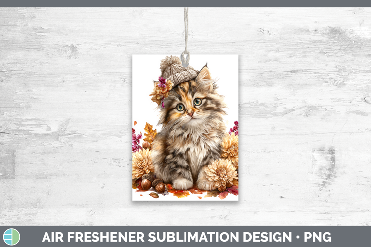Calico Cat Air Freshener Cats Knit Hat Sublimation Car Fresh