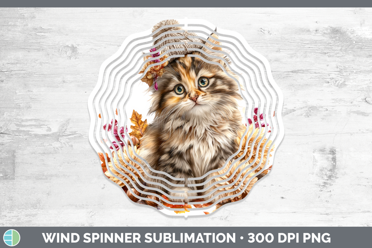 Calico Cat Wind Spinner Cats Knit Hat Sublimation Spinner De