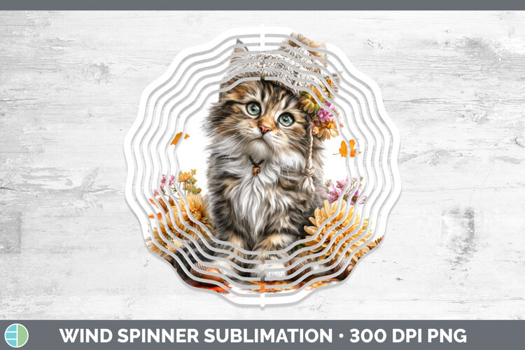 GorgeousCats Knit Hat Wind Spinner design.