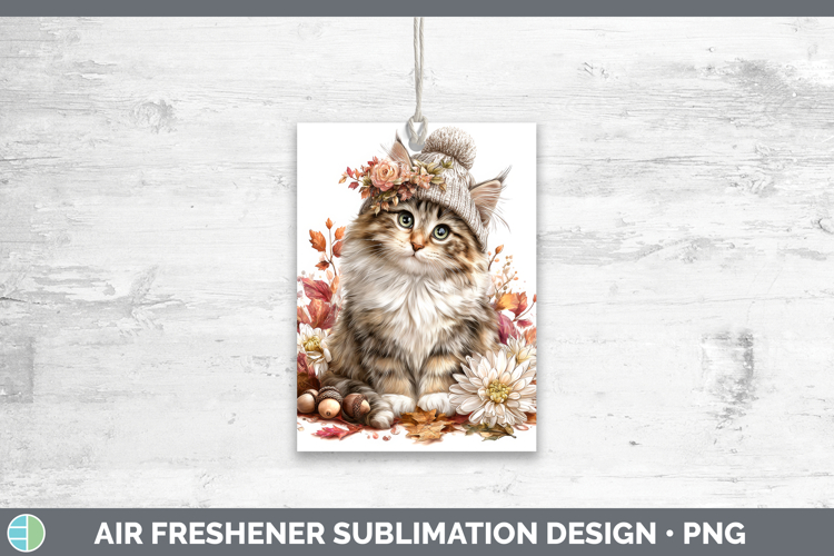 Norwegian Forest Cat Air Freshener Cats Knit Hat Sublimation