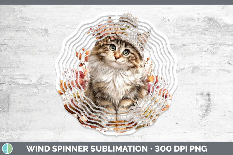 GorgeousCats Knit Hat Wind Spinner design.