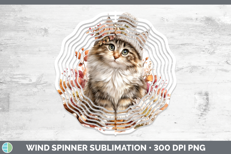 Norwegian Forest Cat Wind Spinner Cats Knit Hat Sublimation