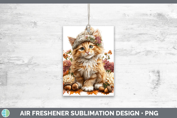 GorgeousCats Knit Hat Air Freshener design.